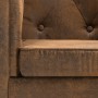 Sofá Chesterfield de 2 plazas tapizado tela aspecto ante marrón de , Sofás - Ref: Foro24-247156, Precio: 354,20 €, Descuento: %