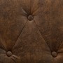 Sofá Chesterfield de 2 plazas tapizado tela aspecto ante marrón de , Sofás - Ref: Foro24-247156, Precio: 354,20 €, Descuento: %