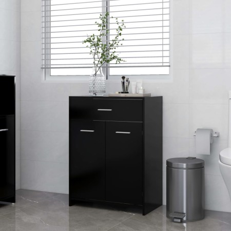 Armario de baño madera contrachapada negro 60x33x80 cm de vidaXL, Muebles de baño - Ref: Foro24-805025, Precio: 78,84 €, Desc...