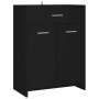 Armario de baño madera contrachapada negro 60x33x80 cm de vidaXL, Muebles de baño - Ref: Foro24-805025, Precio: 78,84 €, Desc...