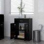 Armario de baño madera contrachapada negro 60x33x80 cm de vidaXL, Muebles de baño - Ref: Foro24-805025, Precio: 78,84 €, Desc...