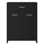 Armario de baño madera contrachapada negro 60x33x80 cm de vidaXL, Muebles de baño - Ref: Foro24-805025, Precio: 78,84 €, Desc...