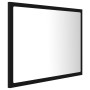 Espejo de baño acrílico negro brillo 60x8,5x37 cm de vidaXL, Tocadores de baño - Ref: Foro24-804917, Precio: 51,46 €, Descuen...