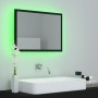 Espejo de baño acrílico negro brillo 60x8,5x37 cm de vidaXL, Tocadores de baño - Ref: Foro24-804917, Precio: 51,46 €, Descuen...