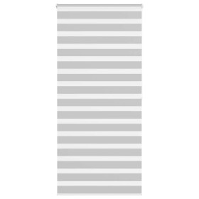 Estor cebra gris claro 100x200cm tejido ancho 95,9cm poliéster de , Persianas y estores - Ref: Foro24-4014469, Precio: 29,15 ...