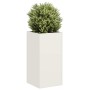 Jardinera de acero laminado en frío blanco 40x40x80 cm de , Maceteros y jardineras - Ref: Foro24-860704, Precio: 84,70 €, Des...