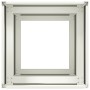 Jardinera de acero laminado en frío blanco 40x40x80 cm de , Maceteros y jardineras - Ref: Foro24-860704, Precio: 84,70 €, Des...
