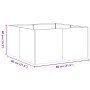 Jardinera oxidada 80x80x40 cm acero corten de , Maceteros y jardineras - Ref: Foro24-860744, Precio: 75,12 €, Descuento: %