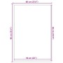 Felpudo negro 60x90 cm de , Felpudos - Ref: Foro24-4105602, Precio: 18,85 €, Descuento: %