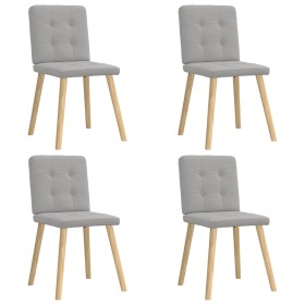 Sillas de comedor 4 uds tela gris nube de , Sillas de comedor - Ref: Foro24-3315177, Precio: 193,13 €, Descuento: %