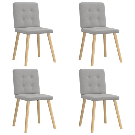 Sillas de comedor 4 uds tela gris nube de , Sillas de comedor - Ref: Foro24-3315177, Precio: 193,13 €, Descuento: %