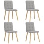 Sillas de comedor 4 uds tela gris nube de , Sillas de comedor - Ref: Foro24-3315177, Precio: 193,13 €, Descuento: %