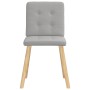 Sillas de comedor 4 uds tela gris nube de , Sillas de comedor - Ref: Foro24-3315177, Precio: 193,13 €, Descuento: %