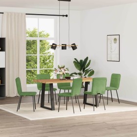 Sillas de comedor 6 unidades terciopelo verde claro de , Sillas de comedor - Ref: Foro24-3315582, Precio: 249,68 €, Descuento: %