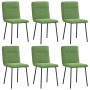 Sillas de comedor 6 unidades terciopelo verde claro de , Sillas de comedor - Ref: Foro24-3315582, Precio: 249,68 €, Descuento: %