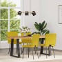 Sillas de comedor 4 unidades terciopelo amarillo de , Sillas de comedor - Ref: Foro24-3315210, Precio: 165,98 €, Descuento: %