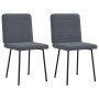 Sillas de comedor 2 unidades terciopelo gris oscuro de , Sillas de comedor - Ref: Foro24-4101134, Precio: 88,48 €, Descuento: %