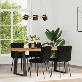Sillas de comedor 4 unidades terciopelo negro de , Sillas de comedor - Ref: Foro24-3315388, Precio: 182,67 €, Descuento: %