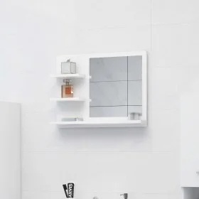 Espejo de baño madera contrachapada blanco 60x10,5x45 cm by vidaXL, bathroom vanities - Ref: Foro24-805006, Price: 42,82 €, D...