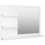 Espejo de baño madera contrachapada blanco 60x10,5x45 cm de vidaXL, Tocadores de baño - Ref: Foro24-805006, Precio: 43,89 €, ...