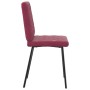 Sillas de comedor 2 unidades terciopelo rojo tinto de , Sillas de comedor - Ref: Foro24-4101108, Precio: 86,43 €, Descuento: %
