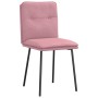 Sillas de comedor 4 unidades terciopelo rosa de , Sillas de comedor - Ref: Foro24-3315413, Precio: 169,88 €, Descuento: %