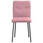 Sillas de comedor 4 unidades terciopelo rosa de , Sillas de comedor - Ref: Foro24-3315413, Precio: 169,88 €, Descuento: %