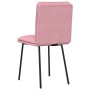 Sillas de comedor 4 unidades terciopelo rosa de , Sillas de comedor - Ref: Foro24-3315413, Precio: 169,88 €, Descuento: %