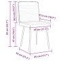 Silla de comedor 6 unidades terciopelo negro de , Sillas de comedor - Ref: Foro24-3315509, Precio: 250,74 €, Descuento: %