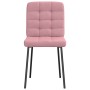 Sillas de comedor 2 unidades terciopelo rosa de , Sillas de comedor - Ref: Foro24-4101084, Precio: 89,31 €, Descuento: %