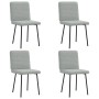 Sillas de comedor 4 unidades terciopelo gris claro de , Sillas de comedor - Ref: Foro24-3315233, Precio: 167,68 €, Descuento: %