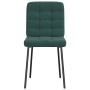 Sillas de comedor 4 unidades terciopelo verde oscuro de , Sillas de comedor - Ref: Foro24-3315182, Precio: 174,06 €, Descuent...