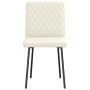 Sillas de comedor 4 unidades terciopelo crema de , Sillas de comedor - Ref: Foro24-3315212, Precio: 167,15 €, Descuento: %