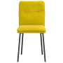 Sillas de comedor 6 unidades terciopelo amarillo de , Sillas de comedor - Ref: Foro24-3315686, Precio: 253,66 €, Descuento: %