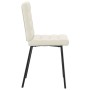 Sillas de comedor 4 unidades terciopelo crema de , Sillas de comedor - Ref: Foro24-3315189, Precio: 170,45 €, Descuento: %
