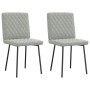 Sillas de comedor 2 unidades terciopelo gris claro de , Sillas de comedor - Ref: Foro24-4101103, Precio: 86,06 €, Descuento: %