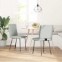 Sillas de comedor 2 unidades terciopelo gris claro de , Sillas de comedor - Ref: Foro24-4101103, Precio: 86,06 €, Descuento: %
