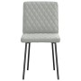 Sillas de comedor 2 unidades terciopelo gris claro de , Sillas de comedor - Ref: Foro24-4101103, Precio: 86,06 €, Descuento: %