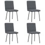 Sillas de comedor 4 unidades terciopelo gris oscuro de , Sillas de comedor - Ref: Foro24-3315204, Precio: 166,40 €, Descuento: %
