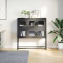 Aparador de acero laminado en frío negro 100,5x39x107 cm de , Aparadores - Ref: Foro24-853422, Precio: 129,91 €, Descuento: %