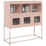 Aparador de acero laminado en frío rosa 100,5x39x107 cm de , Aparadores - Ref: Foro24-853417, Precio: 120,43 €, Descuento: %