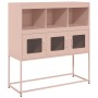 Aparador de acero laminado en frío rosa 100,5x39x107 cm de , Aparadores - Ref: Foro24-853417, Precio: 120,43 €, Descuento: %