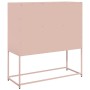 Aparador de acero laminado en frío rosa 100,5x39x107 cm de , Aparadores - Ref: Foro24-853417, Precio: 120,43 €, Descuento: %