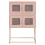 Aparador de acero rosa 68x39x107 cm de , Aparadores - Ref: Foro24-853345, Precio: 100,58 €, Descuento: %