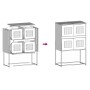 Aparador de acero rosa 68x39x107 cm de , Aparadores - Ref: Foro24-853345, Precio: 100,58 €, Descuento: %