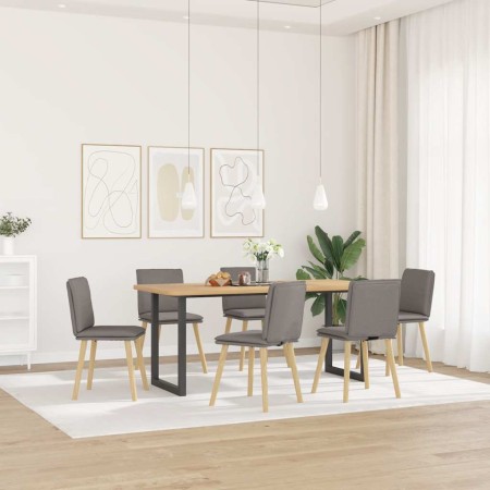 Sillas de comedor 6 unidades de tela gris taupe de , Sillas de comedor - Ref: Foro24-3315631, Precio: 314,55 €, Descuento: %