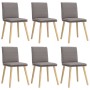 Sillas de comedor 6 unidades de tela gris taupe de , Sillas de comedor - Ref: Foro24-3315631, Precio: 314,55 €, Descuento: %