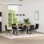 Sillas de comedor giratorias 6 unidades tela negras de , Sillas de comedor - Ref: Foro24-3315604, Precio: 307,29 €, Descuento: %