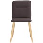 Sillas de comedor 6 unidades tela marrón oscuro de , Sillas de comedor - Ref: Foro24-3315594, Precio: 302,95 €, Descuento: %