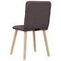 Sillas de comedor 6 unidades tela marrón oscuro de , Sillas de comedor - Ref: Foro24-3315594, Precio: 302,95 €, Descuento: %